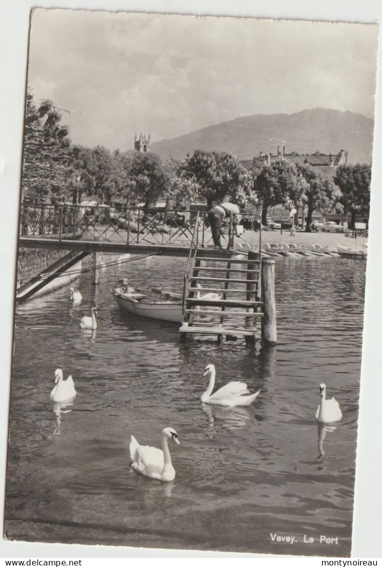 Suisse :  VEVEY : Le  Port  , Cygne - Port