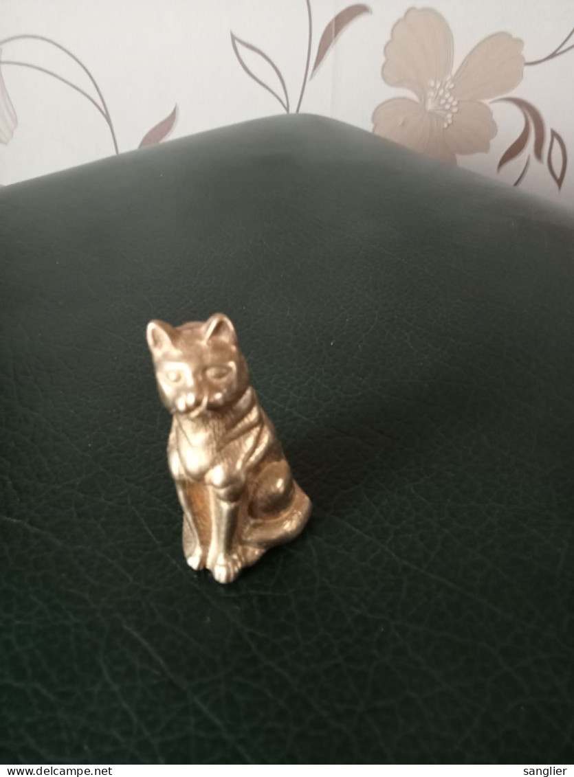 STATUETTE CHAT (LAITON) - Cuivres