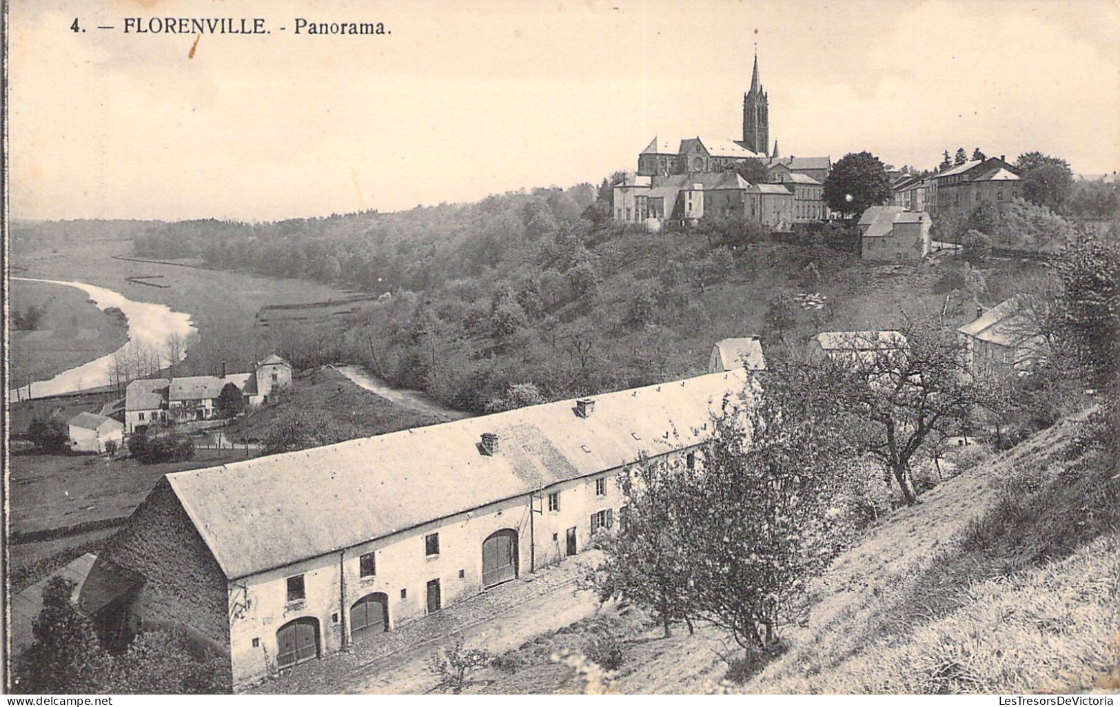 BELGIQUE - FLORENVILLE - Panorama - Carte Postale Ancienne - Florenville