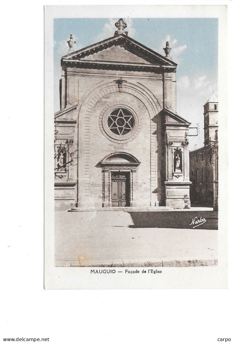 MAUGUIO - Façade De L'église. - Mauguio