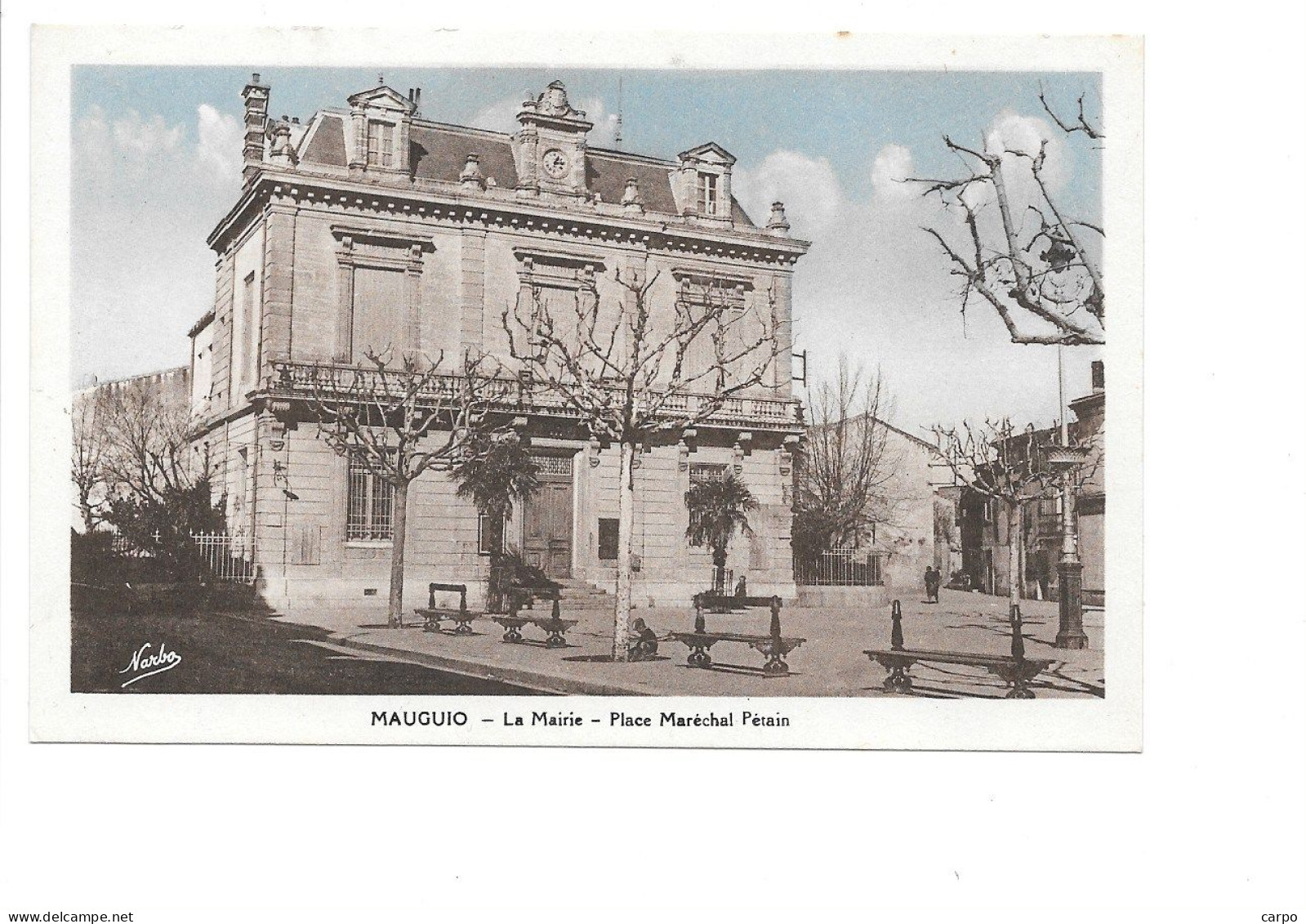 MAUGUIO - La Mairie. Place Maréchal Pétain. - Mauguio