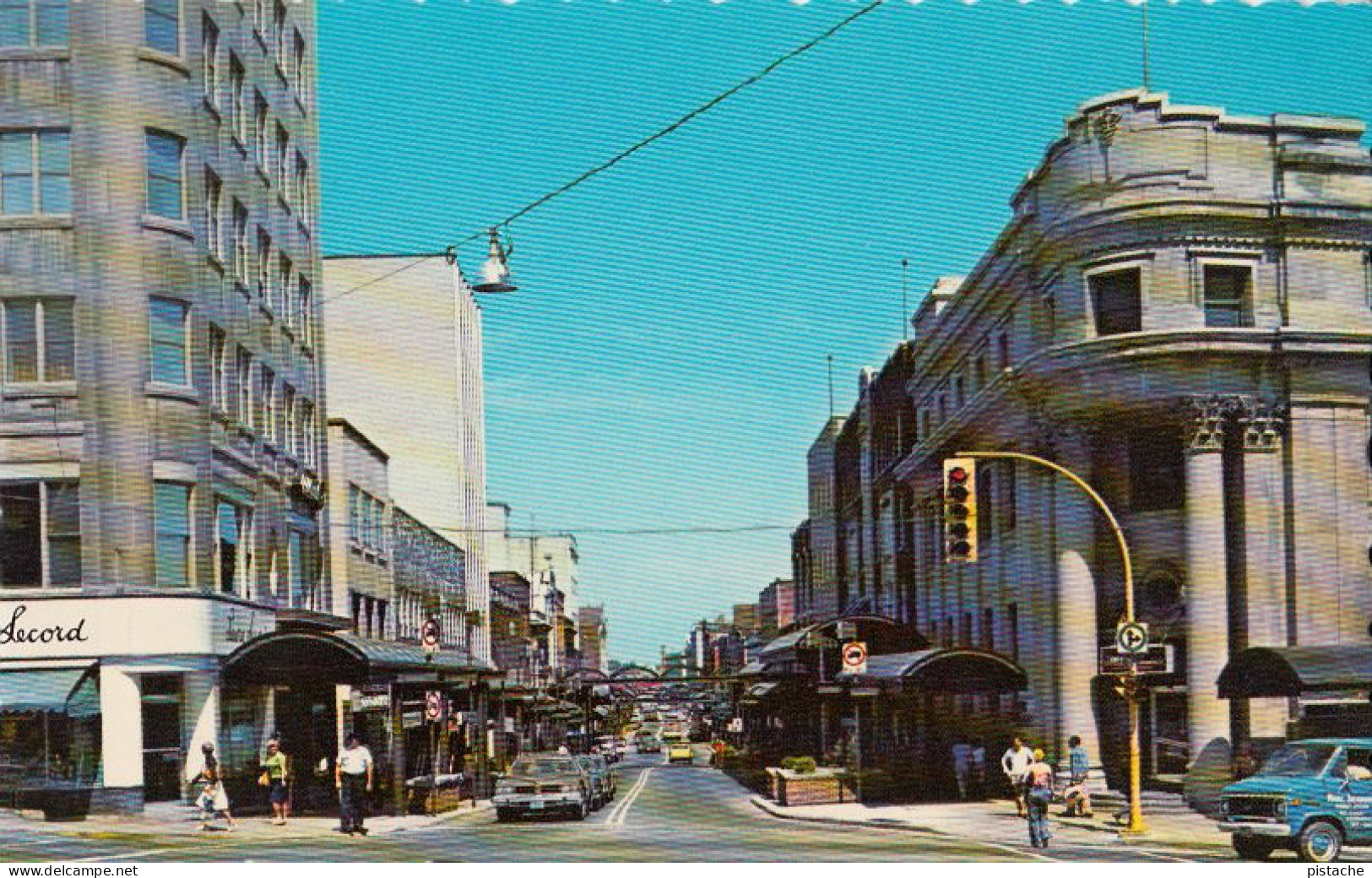 3683 – Sherbrooke Québec – King & Wellington Street – Animation Cars Voitures 1965-1970 – VG Condition – 2 Scans - Sherbrooke