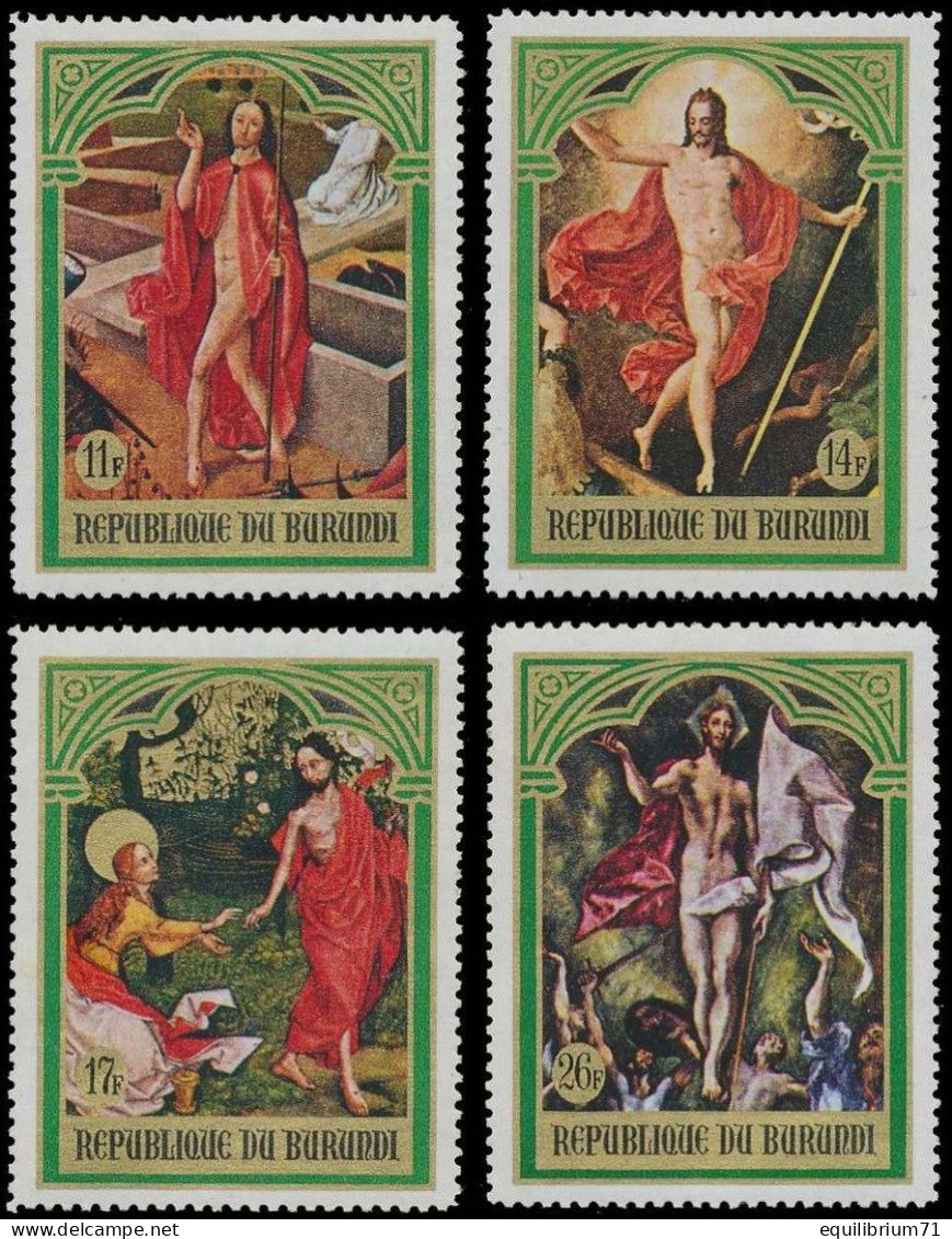 314/317**(BL29) - Pâques I / Pasen I / Ostern I / Easter I  - BURUNDI - Quadri