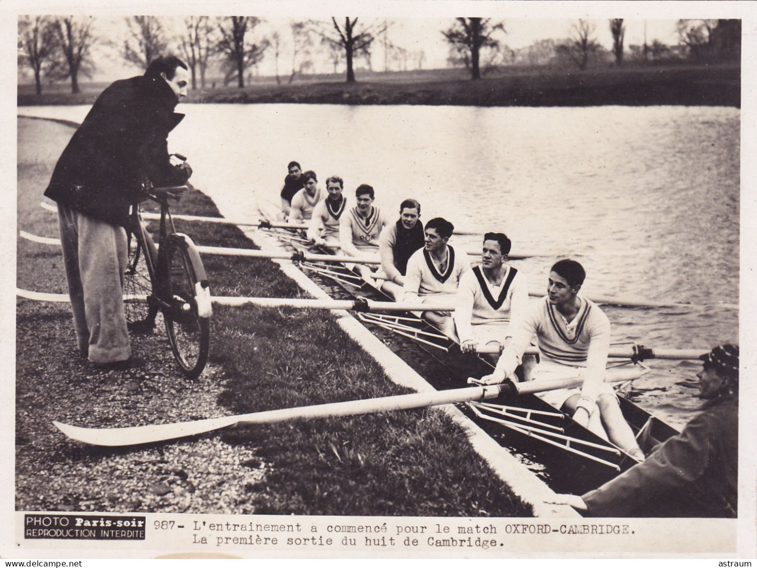 Cpa / Photo - Ang - Cambridge - Sport Aviron - 1st Outing Training For The Cambridge Team - Canottaggio