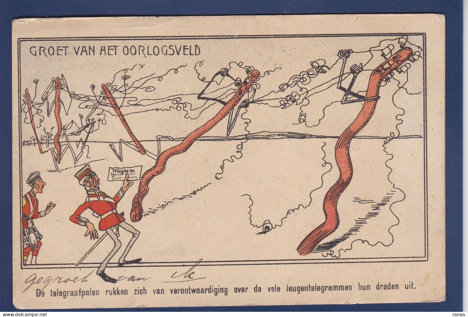 CPA Afrique Du Sud Transvaal Guerre War Des Boers Angleterre Circulé Satirique Caricature Surréalisme - South Africa