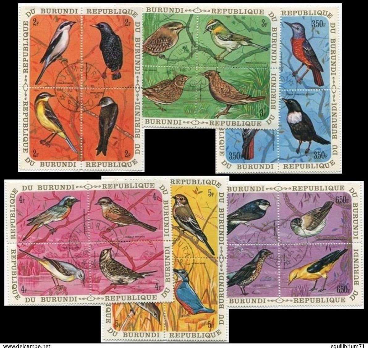 398/421° - Oiseaux D'Afrique / Vogels Van Afrika / Vögel Von Afrika / Birds Of Africa - BURUNDI - Used Stamps