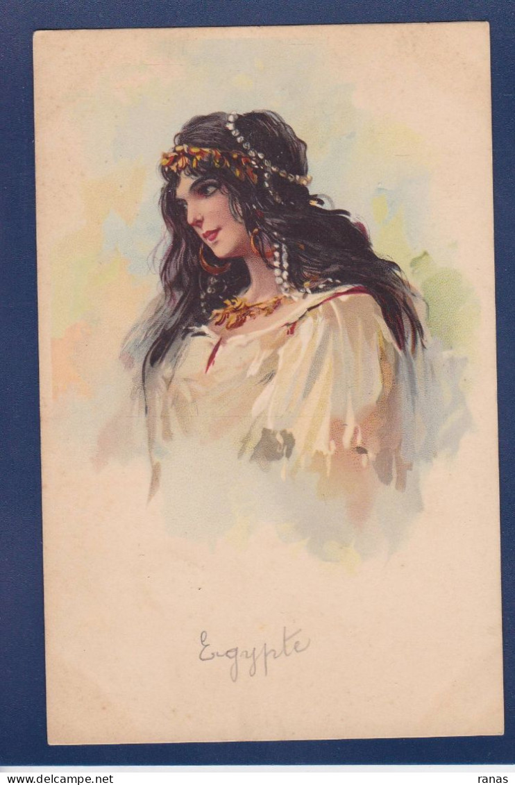 CPA Egypte Non Circulé Femme Woman Art Nouveau - Other & Unclassified