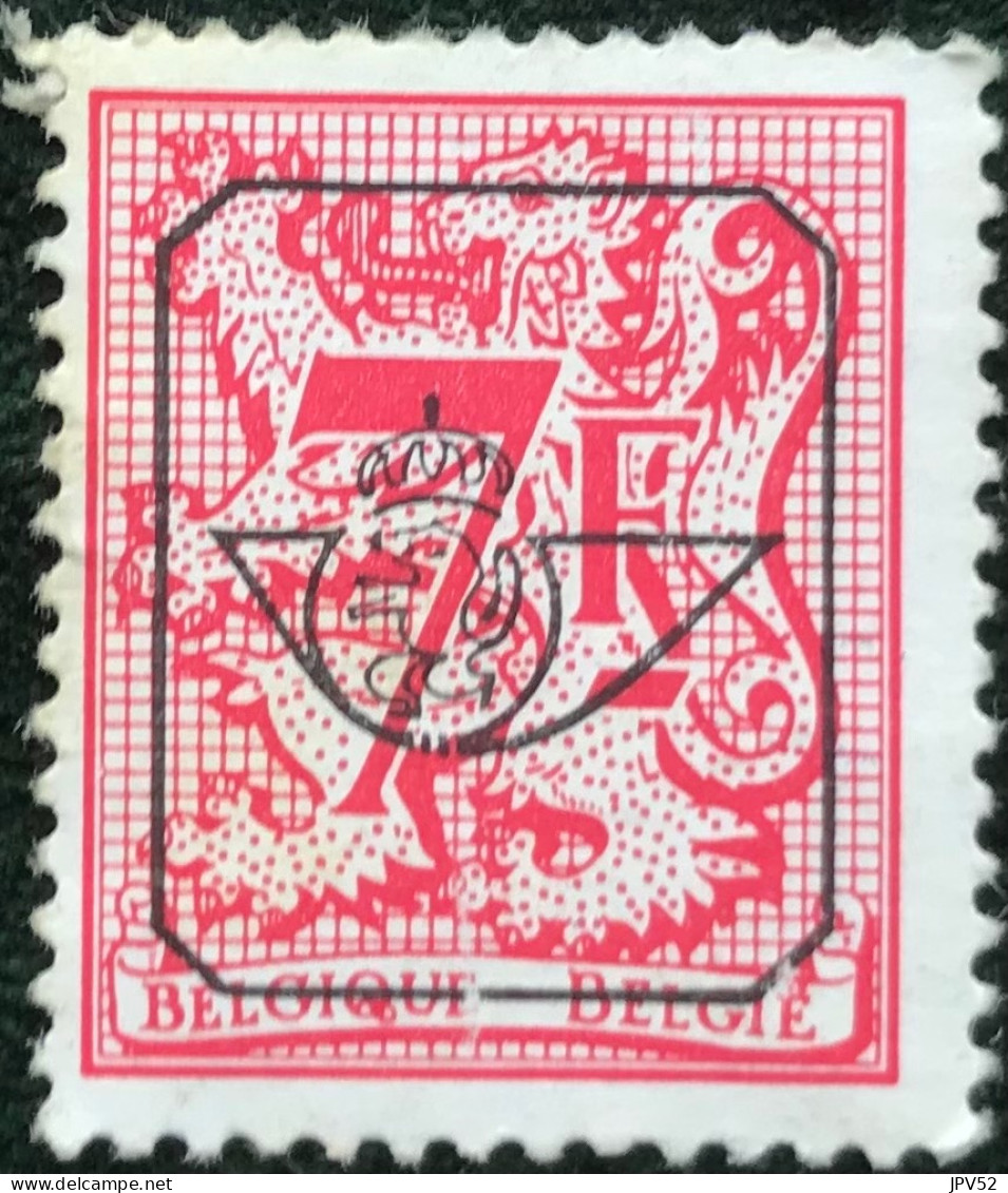 België - Belgique - C17/38 - 1982 - (°)used - Michel 2103V - Cijfer Op Heraldieke Leeuw Met Wimpel - Sobreimpresos 1967-85 (Leon Et Banderola)