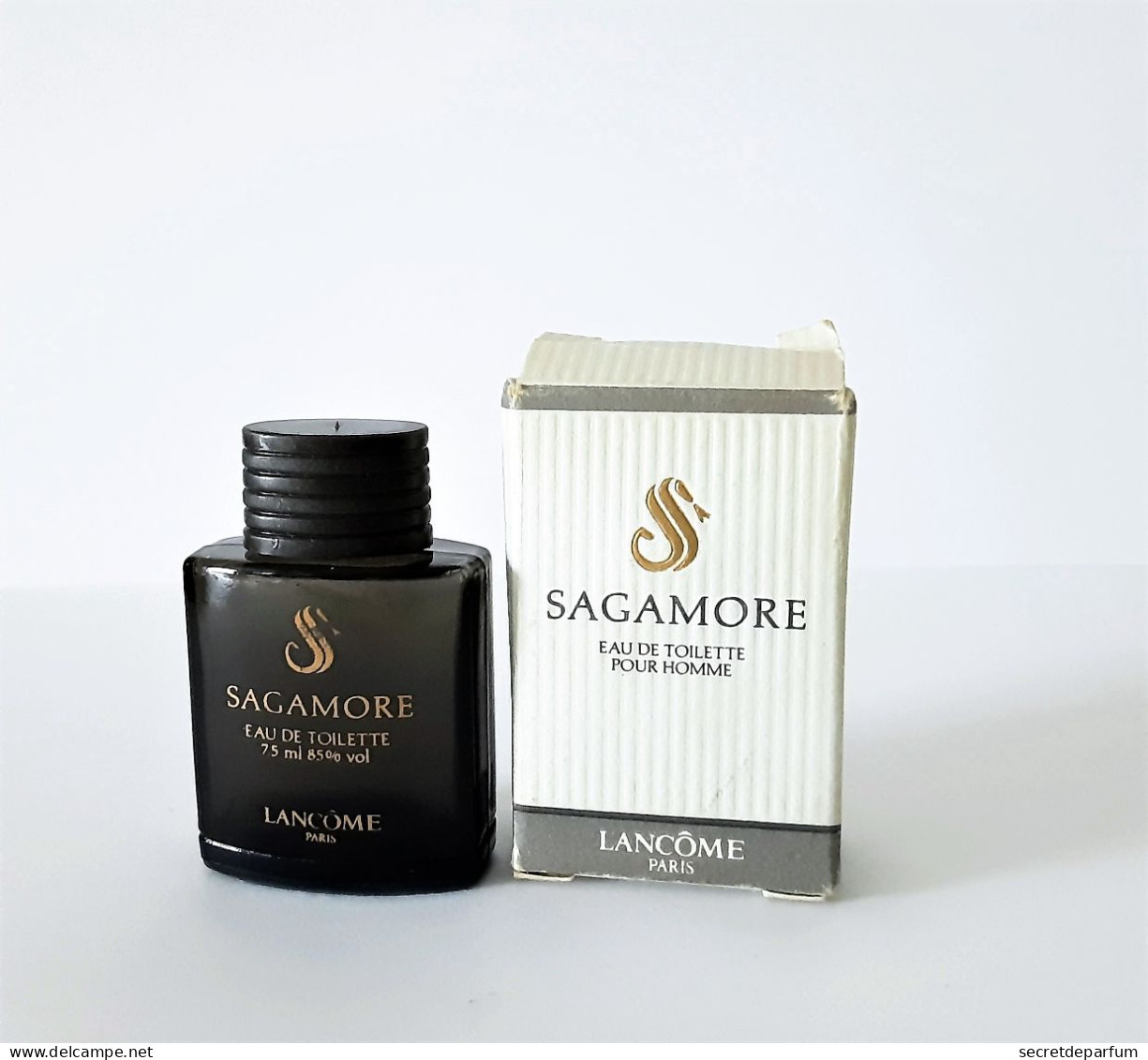 Miniatures De Parfum  SAGAMORE   De LANCOME   EDT  7.5 Ml  VIDE   + Boite - Miniatures Hommes (avec Boite)