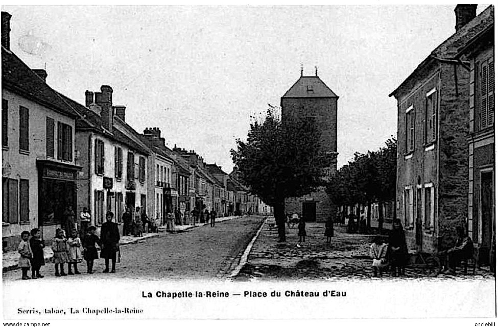 La Chapelle La Reine Seine Et Marne Chateau Eau Enfants Tailleur Boutiques Animation 1910 état Superbe - La Chapelle La Reine