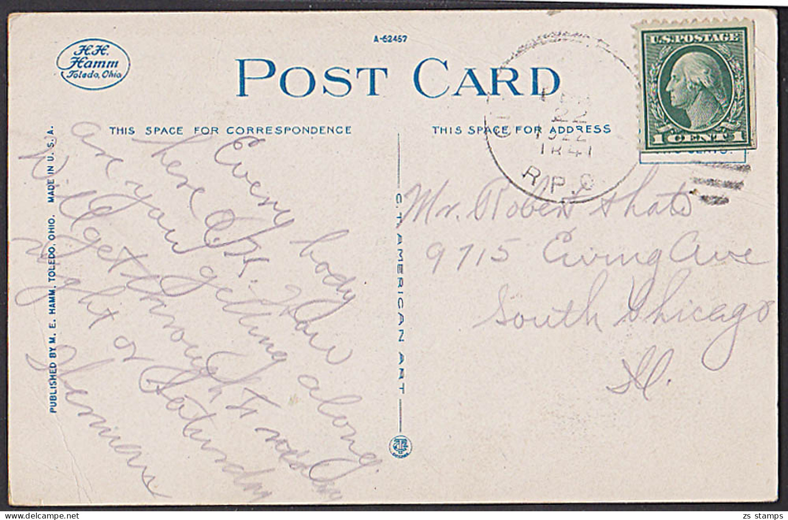 Anderson IND. Postoffice CAK 1922 Postgebäude Mit Flagge - Anderson