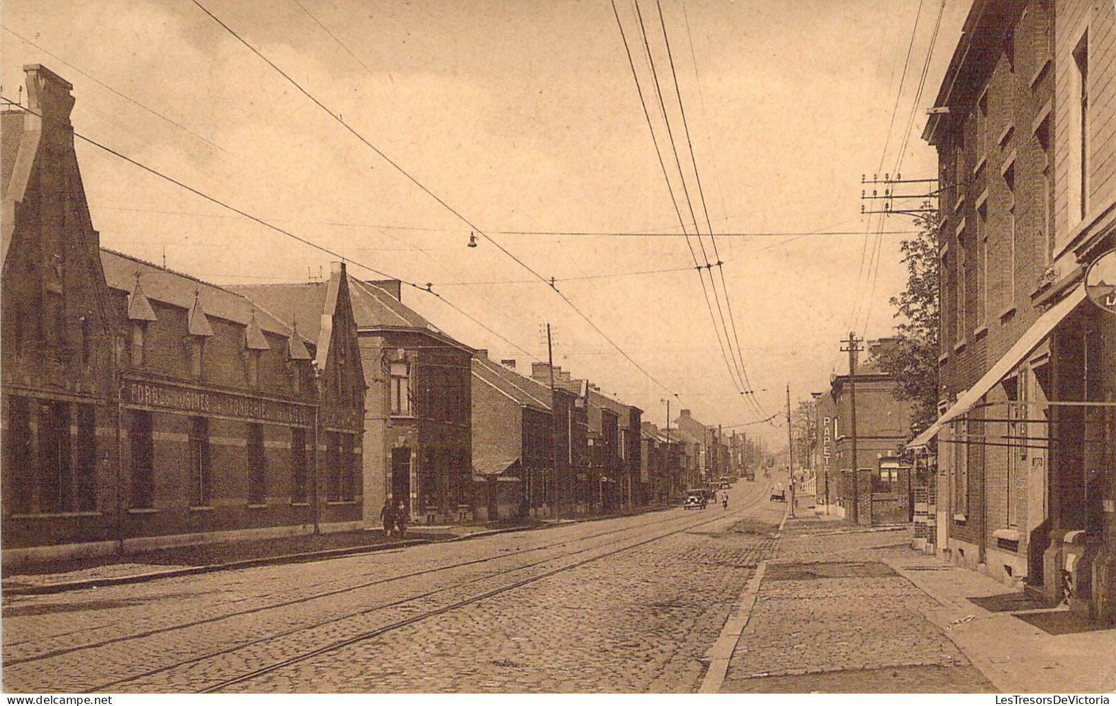 BELGIQUE - GILLY - Les Forgesde Gilly Chaussée De Charleroi - Carte Postale Ancienne - Charleroi