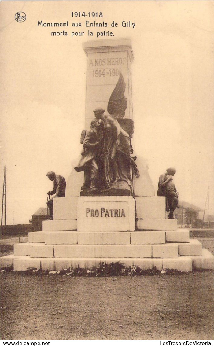 BELGIQUE - GILLY - Monument Au Enfants De Gilly Morts Pour La Patrie - Carte Postale Ancienne - Charleroi