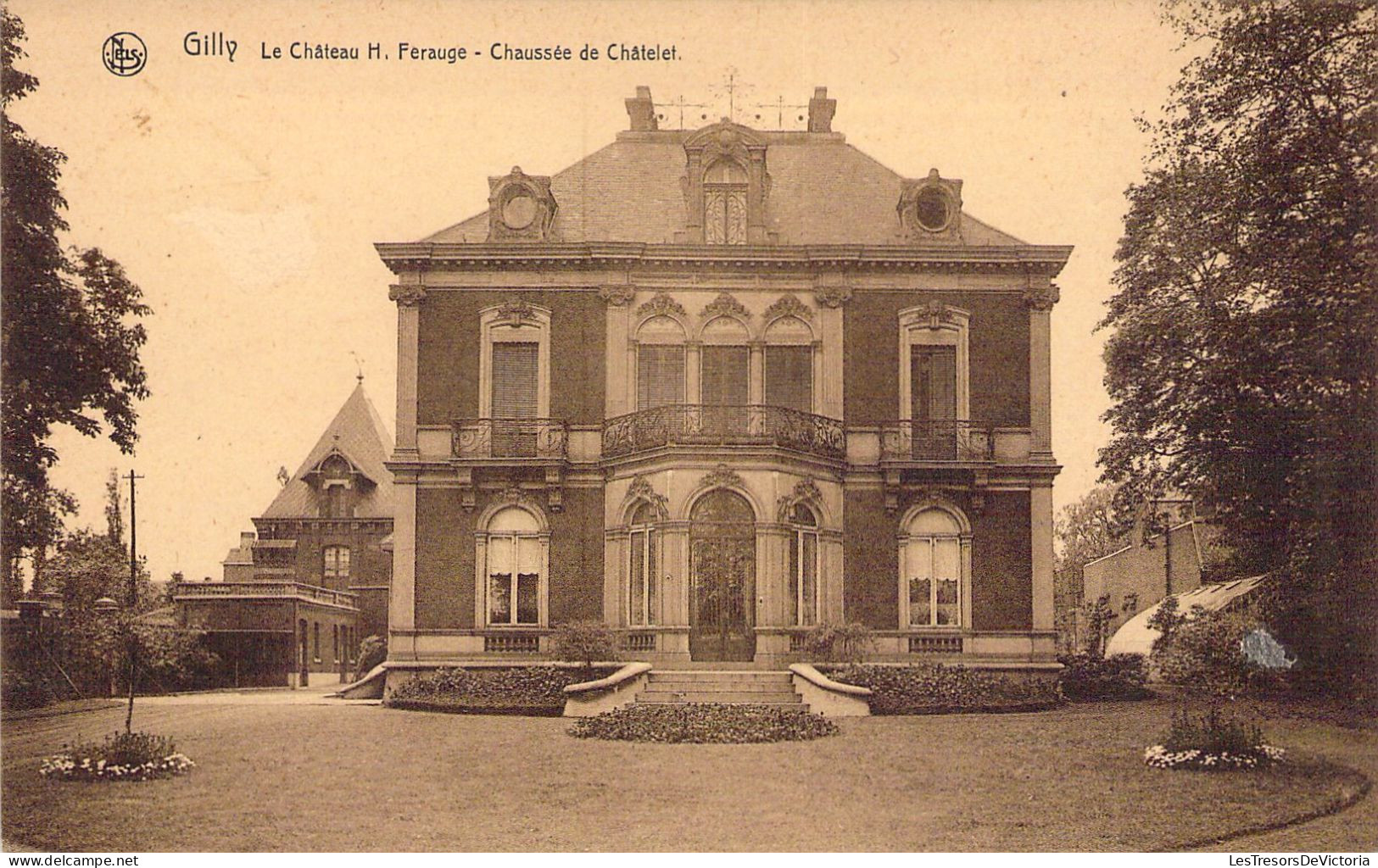 BELGIQUE - GILLY - Le Château H Ferauge - Chaussée De Châtelet - Carte Postale Ancienne - Charleroi