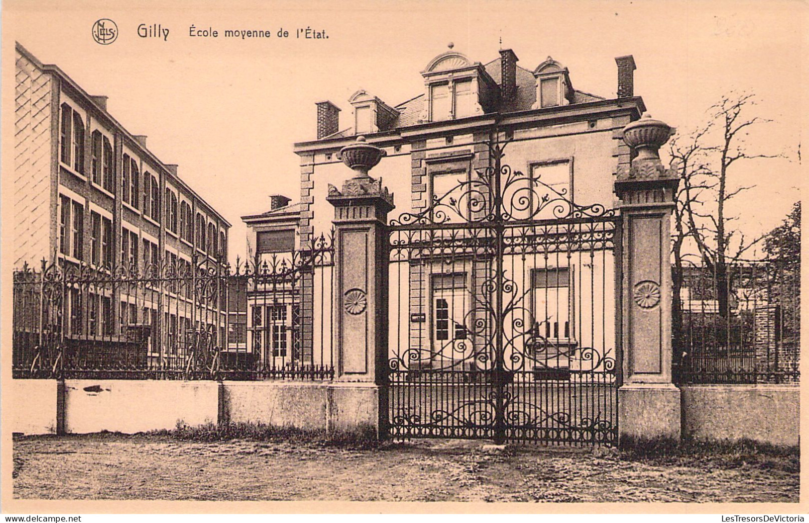 BELGIQUE - GILLY - Ecole Moyenne De L'état - Carte Postale Ancienne - Charleroi