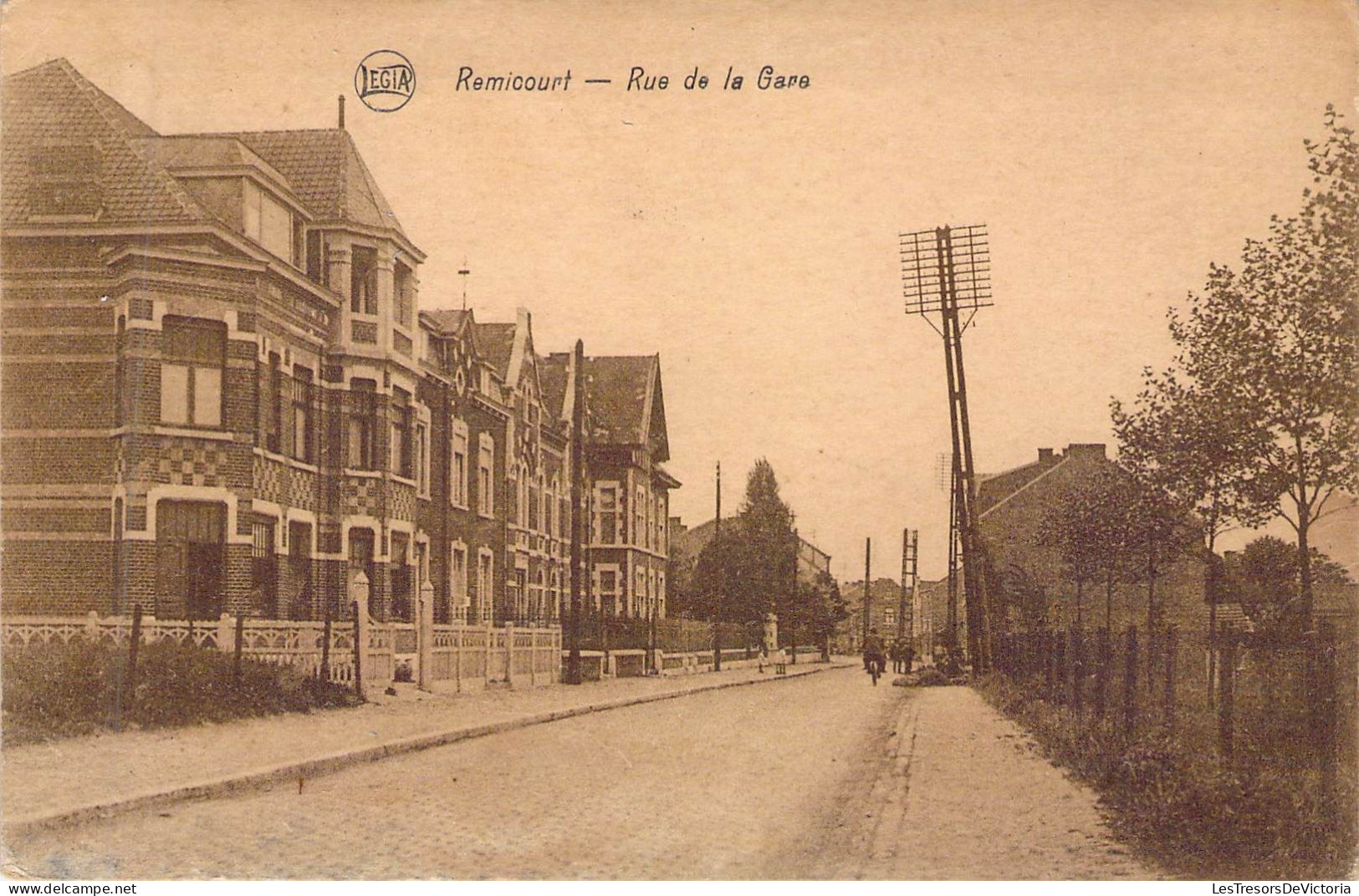 BELGIQUE - REMICOURT - Rue De La Gare - Edit Henri Kaquet - Carte Postale Ancienne - Remicourt