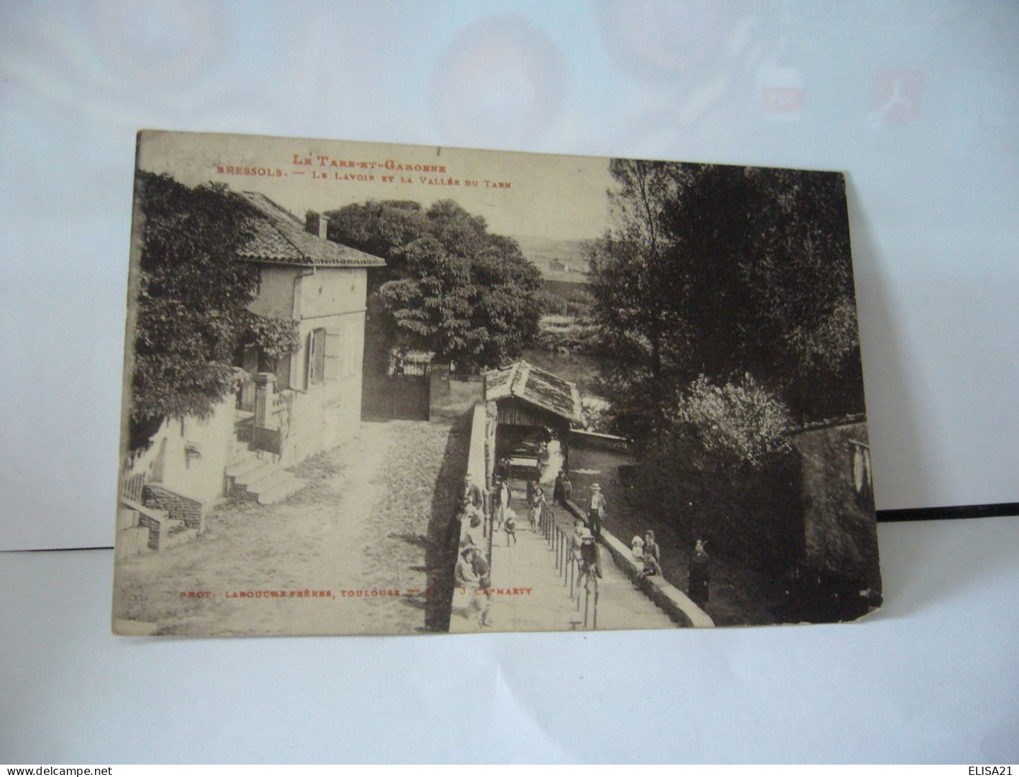 LE TARN ET GARONNE BRESSOLS 82 TARN ET GARONNE LE LAVOIR ET LA VALLEE DU TARN CPA PHOT LABOUCHE FRERES EDIT J.CAPMARTY - Bressols