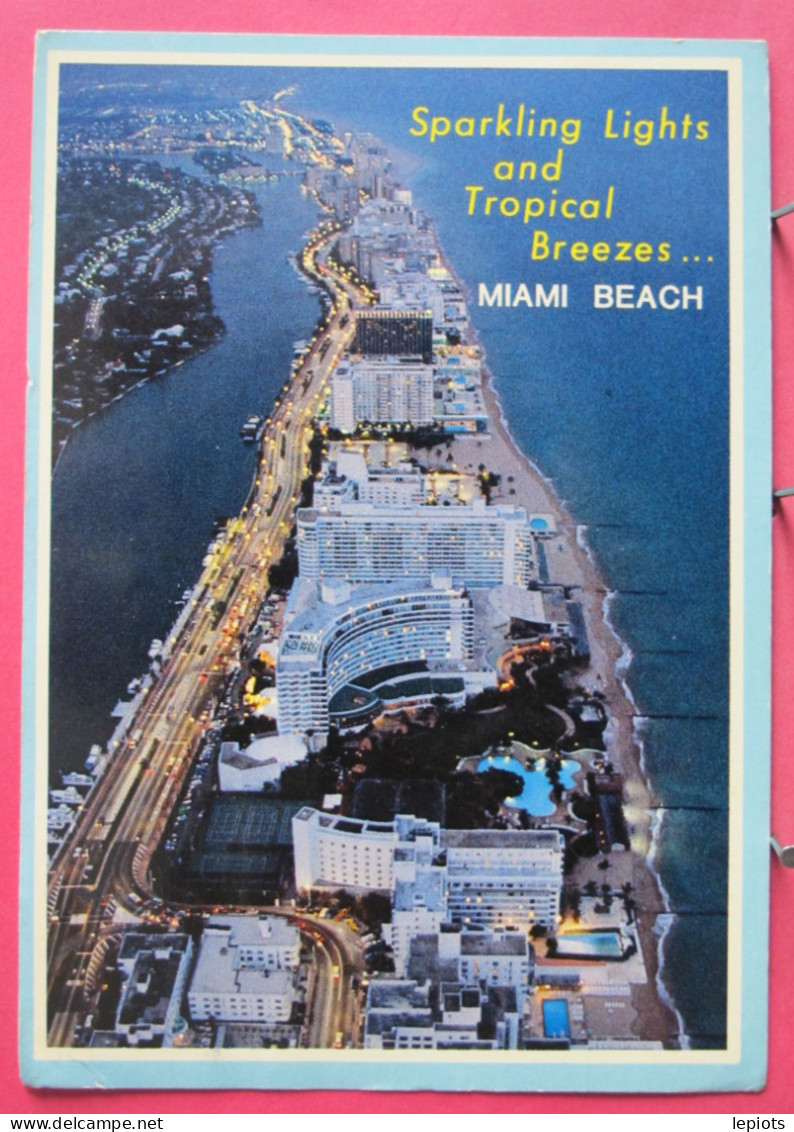 USA - Florida - Miami Beach - Sparkling Lights An Tropical Breeze - R/verso - Miami Beach