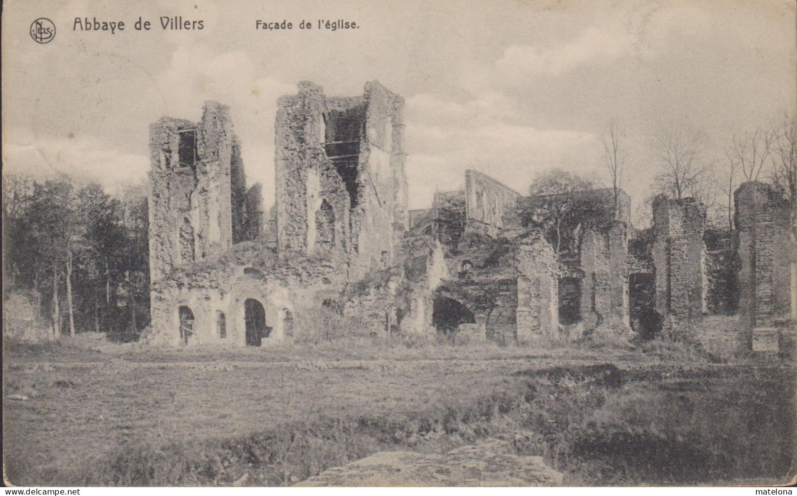 BELGIQUE BRABANT WALLON ABBAYE DE VILLERS FACADE DE L'EGLISE - Villers-la-Ville