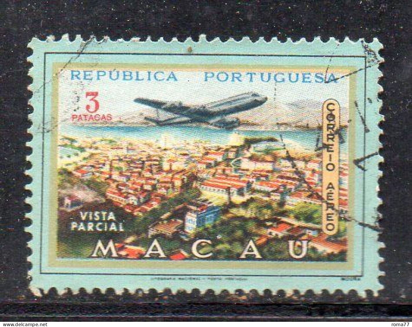 MONK311 - MACAU MACAO , Posta Aerea Il 3 Patacas Usato - Posta Aerea