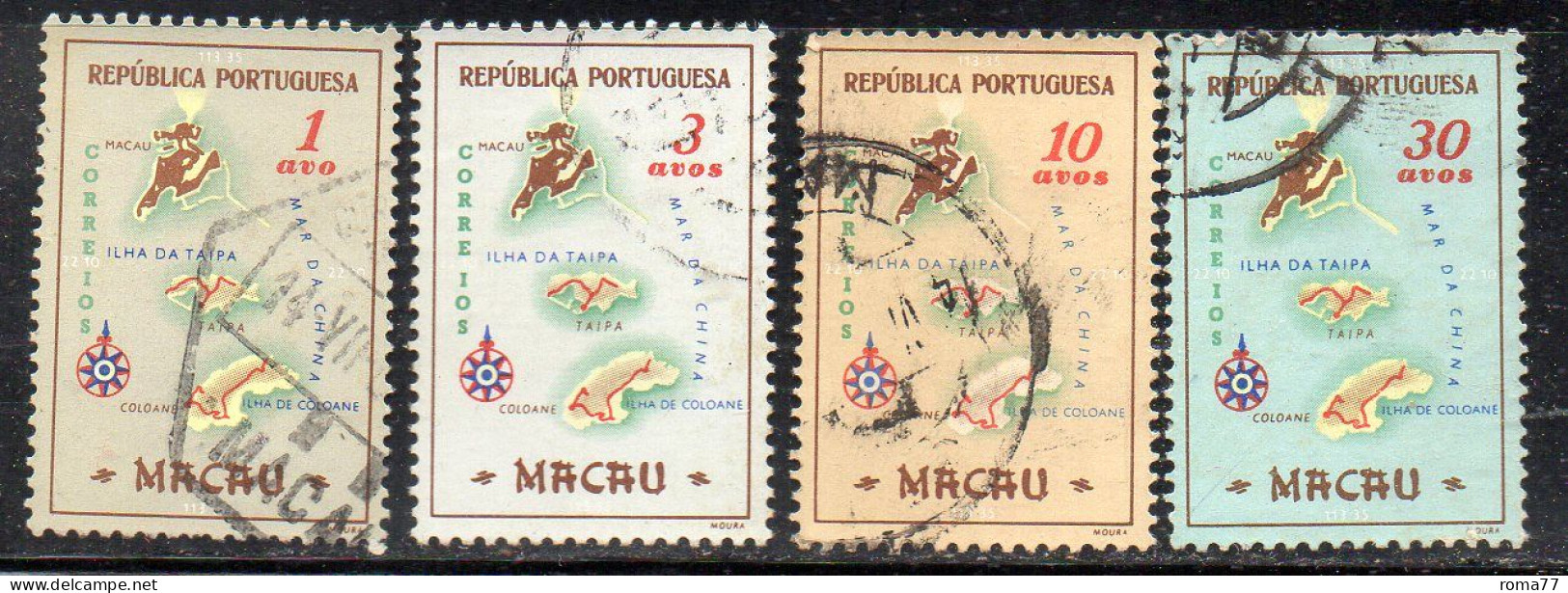 MONK314 - MACAU MACAO , 4 Valori Diversi Usati - Used Stamps