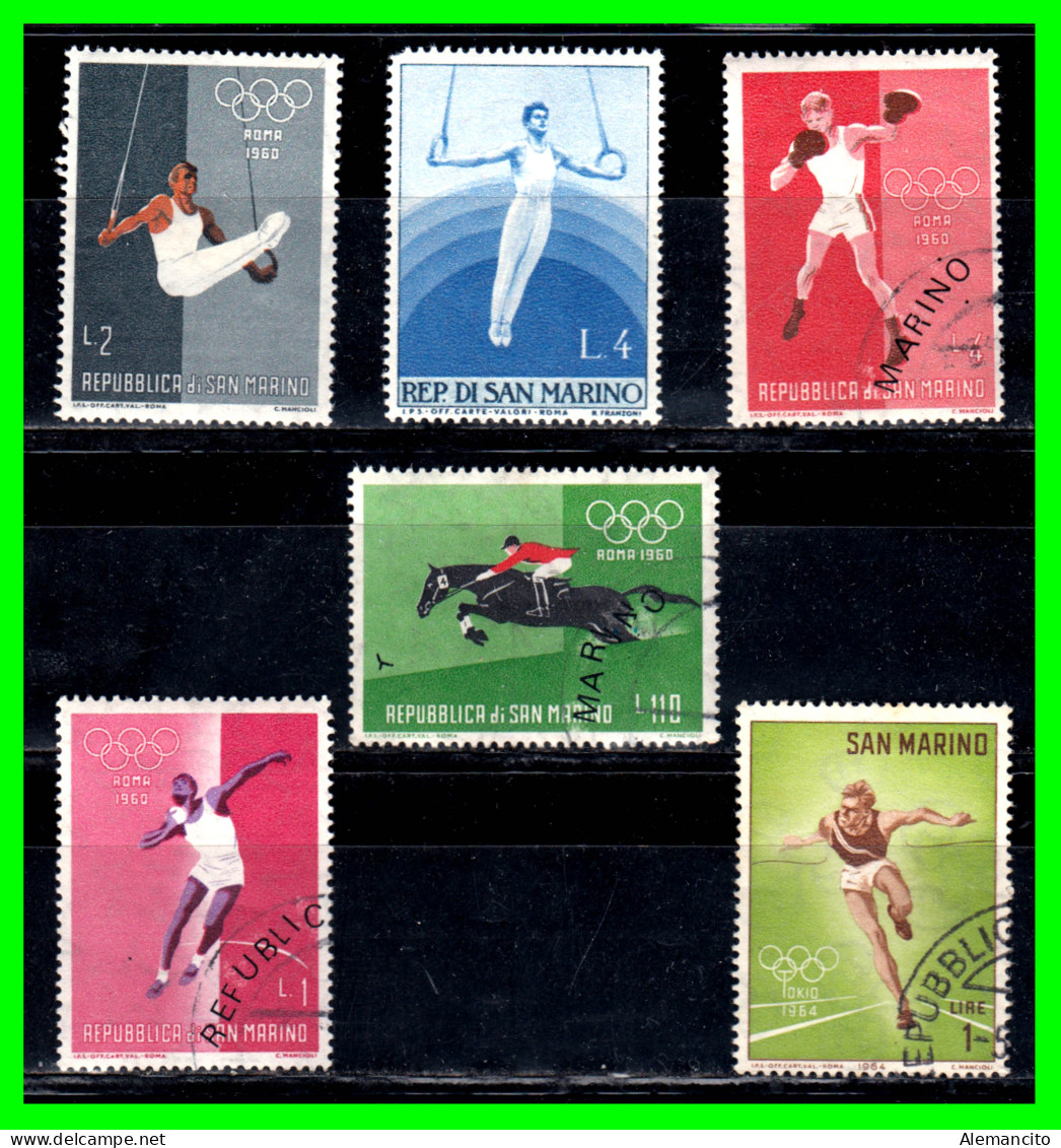SAN MARINO ( EUROPA ) SELLOS JUEGOS OLIMPICOS. - Used Stamps
