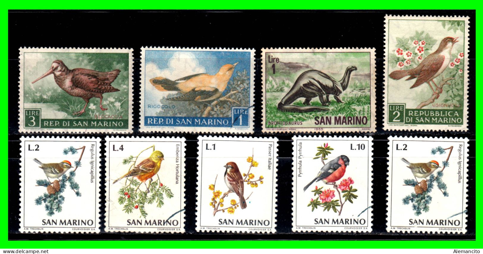 SAN MARINO ( EUROPA ) LOTE DE SELLOS DE DIFERENTES AÑOS Y VALORES . - Used Stamps