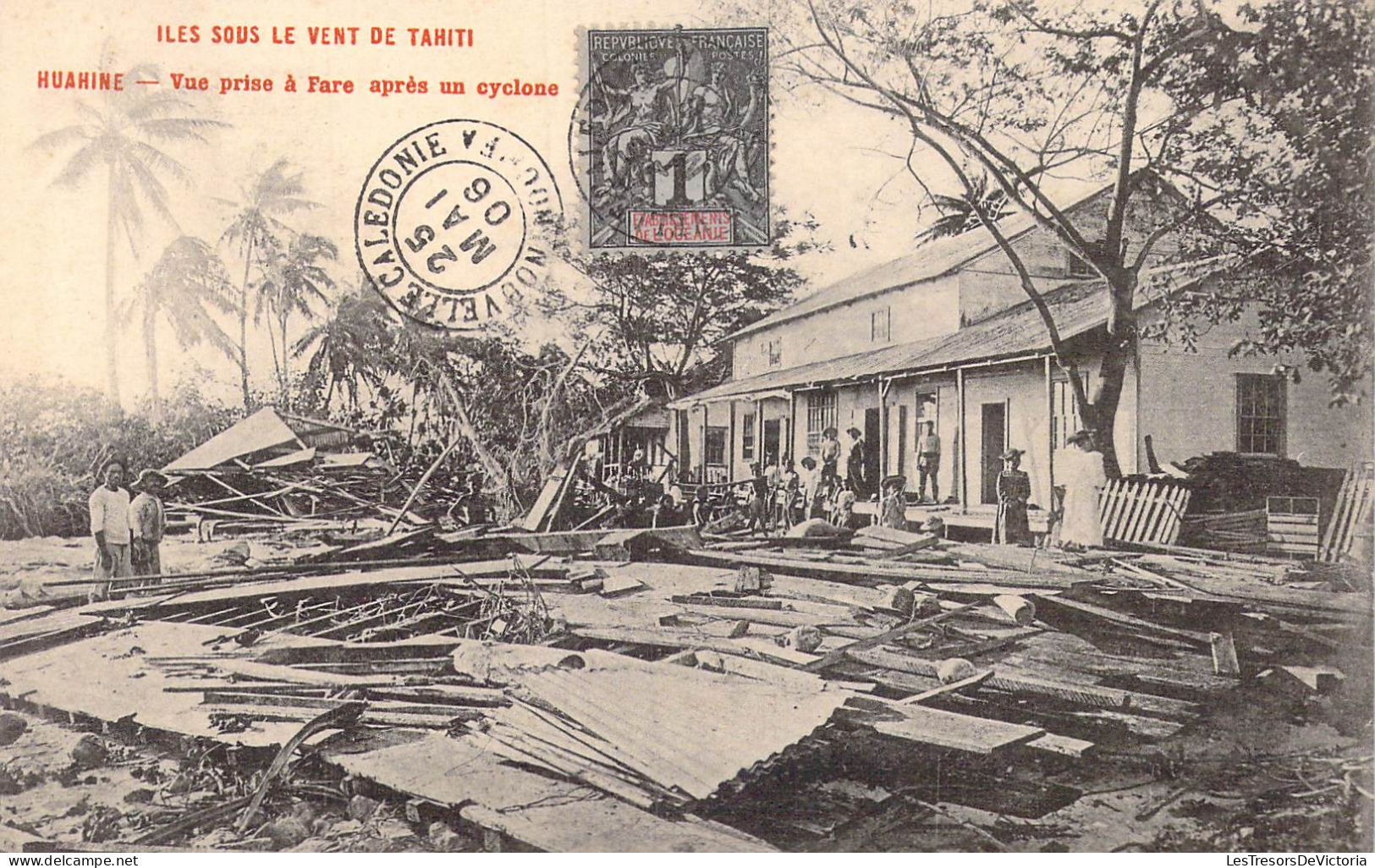FRANCE - Iles Sous Le Vent De Tahiti - Huahine - Vue Prise à Fare Après Un Cyclone - Carte Postale Ancienne - Polynésie Française