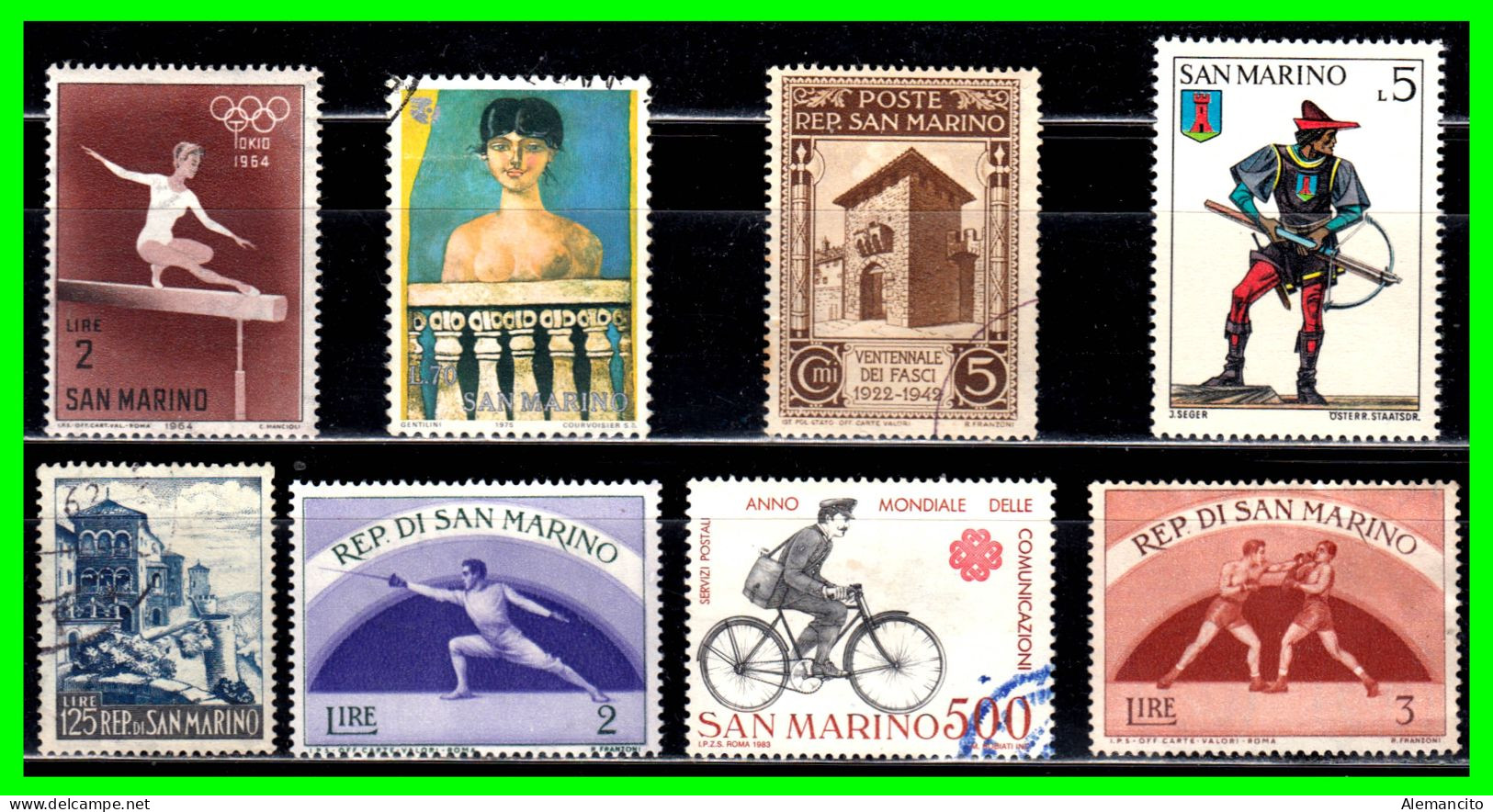 SAN MARINO ( EUROPA ) LOTE DE SELLOS DE DIFERENTES AÑOS Y VALORES . - Used Stamps