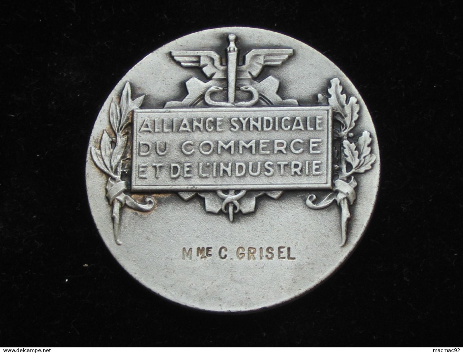 Médaille Alliance Syndicale Du Commerce Et De L'industrie  - République Française  ***** EN ACHAT IMMEDIAT **** - Firma's