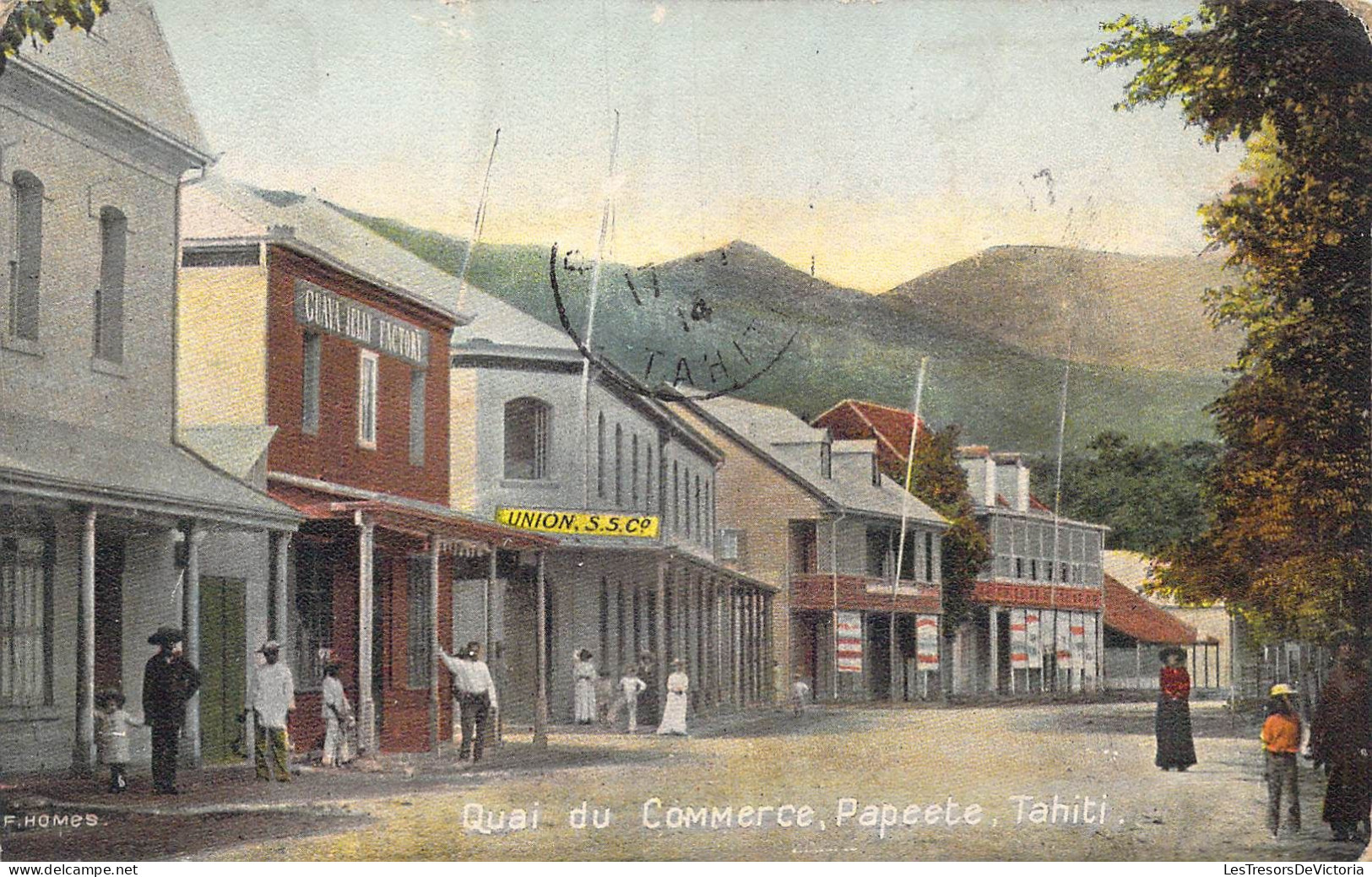 FRANCE - Polynésie Française - Tahiti - Papeete - Quai Du Commerce - Carte Postale Ancienne - Polynésie Française