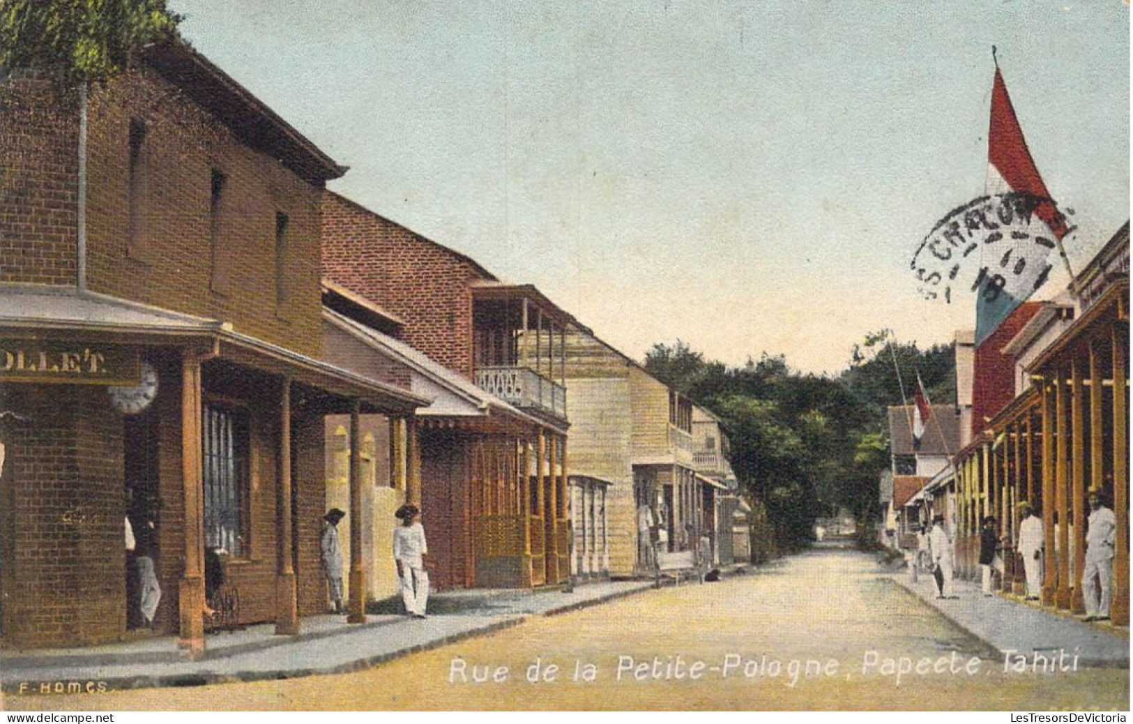 FRANCE - Polynésie Française - Tahiti - Papeete - Rue De La Petite-Pologne - Carte Postale Ancienne - Polynésie Française