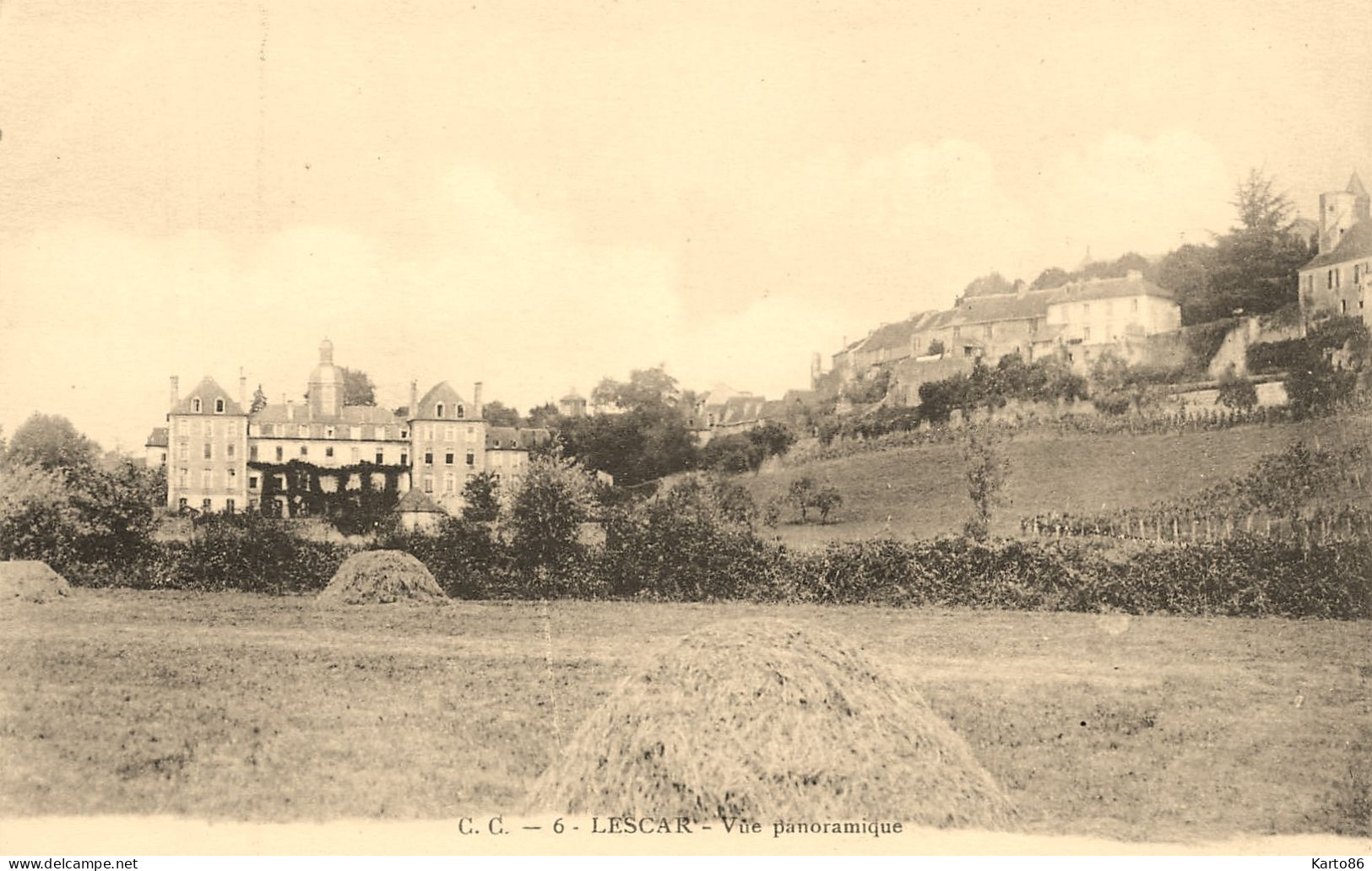 Lescar * Vue Panoramique * Village Et Château - Lescar