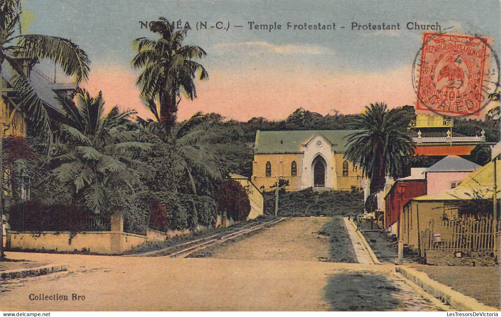 FRANCE - Nouvelle-Calédonie - Nouméa - Temple Protestant - Carte Postale Ancienne - Nouvelle Calédonie