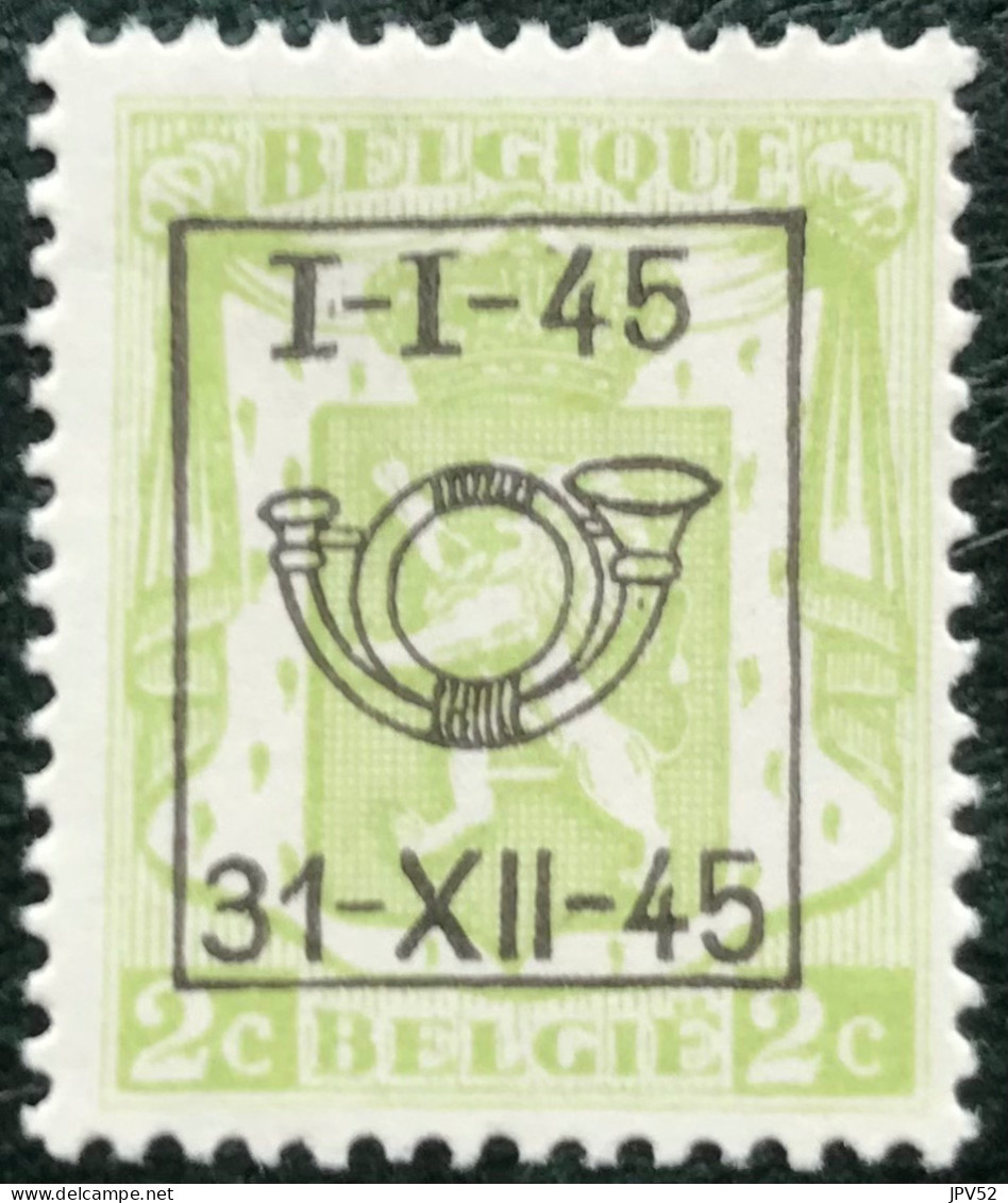 België - Belgique - C17/40 - 1945 - MNH - Michel 452VV - Klein Staatswapen - Typos 1936-51 (Petit Sceau)