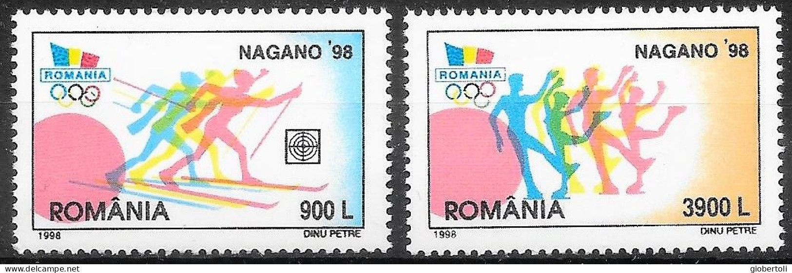 Romania/Roumanie: Sci Di Fondo, Pattinaggio, Cross-country Skiing, Skating, Ski De Fond, Patinage - Inverno1998: Nagano