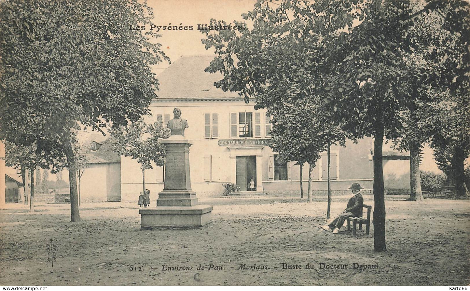 Morlaas * 1906 * Place Et Stature Buste Du Docteur Depaul * Villageois - Boucau