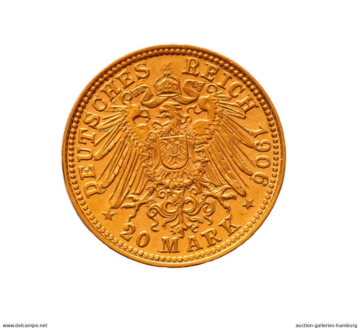 Preußen - Anlagegold: 1906, "Wilhelm II." 20 Mark Aus 900er Gold In Sehr Schöner - 5, 10 & 20 Mark Gold