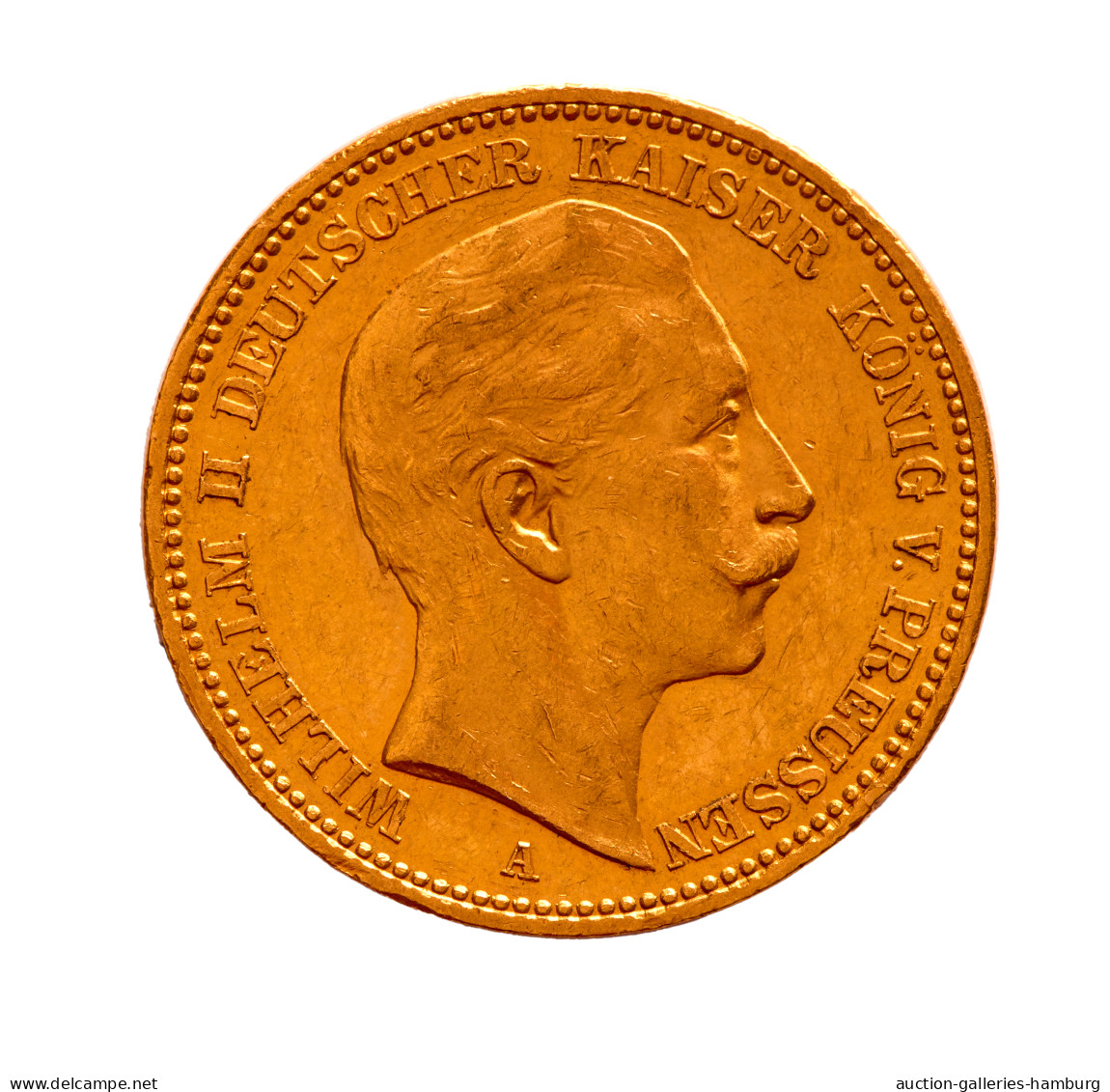 Preußen - Anlagegold: 1906, "Wilhelm II." 20 Mark Aus 900er Gold Aus Der Prägest - 5, 10 & 20 Mark Goud