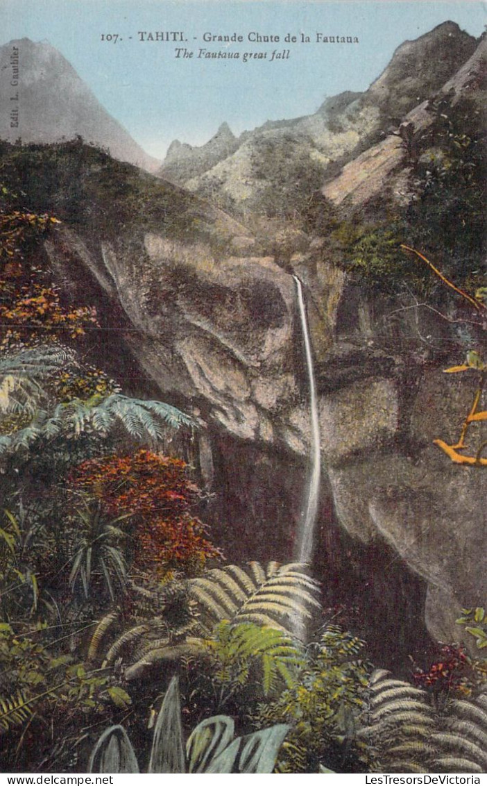 FRANCE - Polynésie Française - Tahiti - Grande Chute De La Fautaua - Carte Postale Ancienne - Polynésie Française