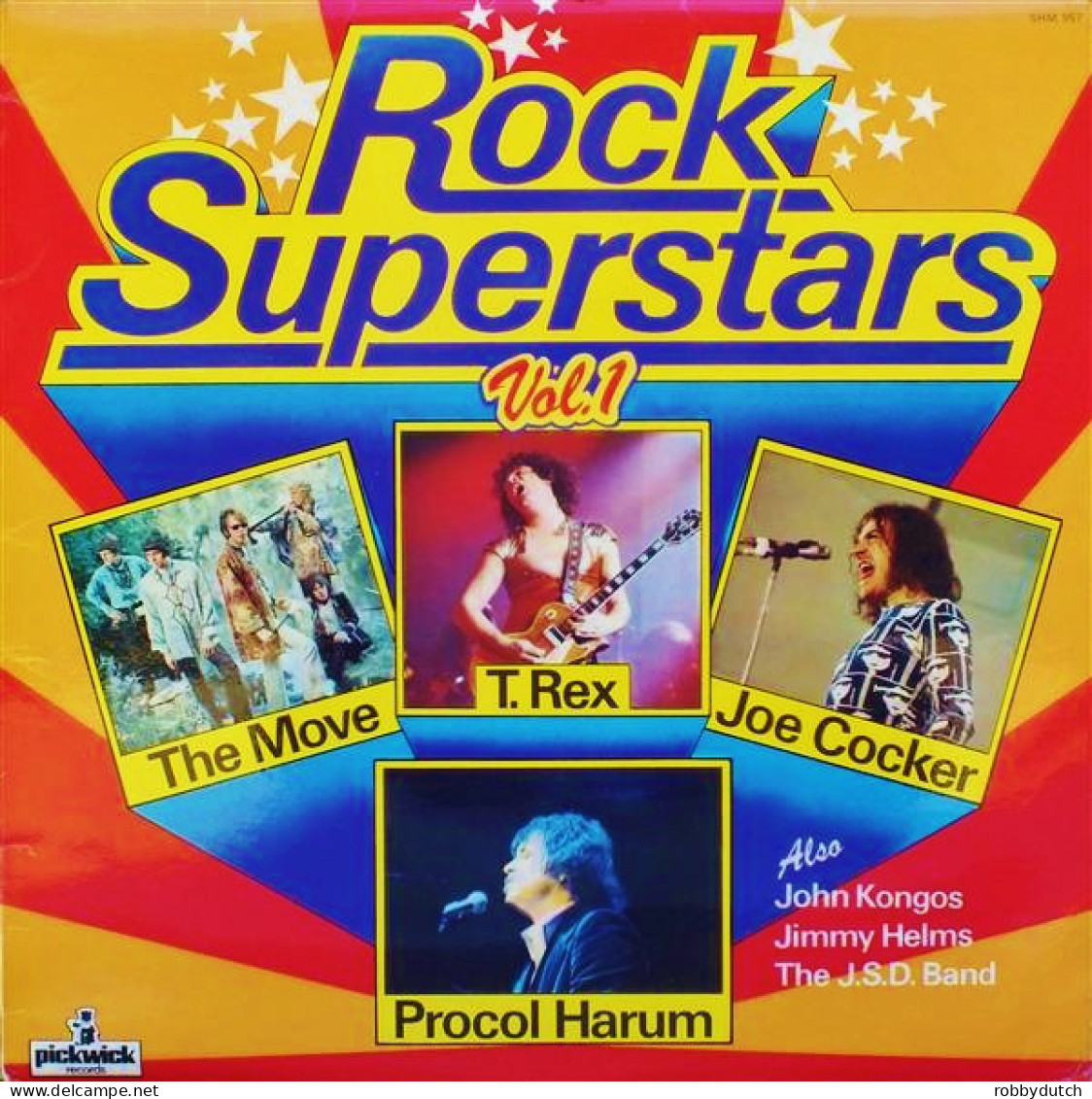 * LP *  ROCK SUPERSTARS - The MOVE / T. REX / JOE COCKER / PROCOL HARUM - Compilations