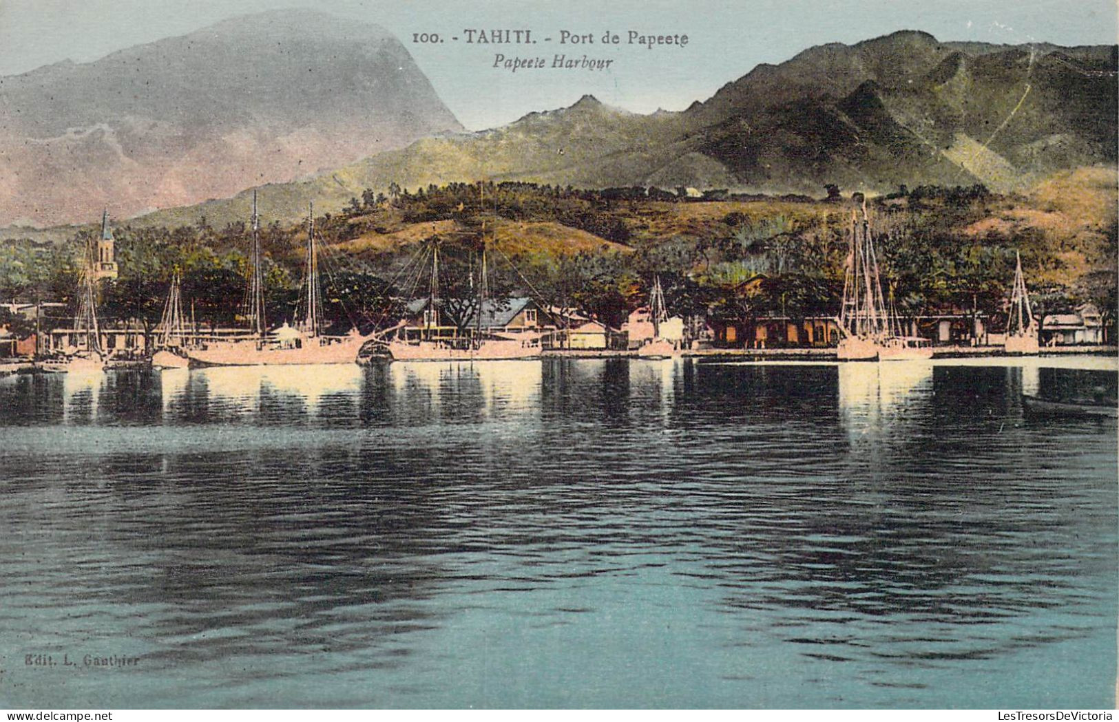 FRANCE - Polynésie Française - Tahiti - Port De Papeete - Carte Postale Ancienne - Polynésie Française