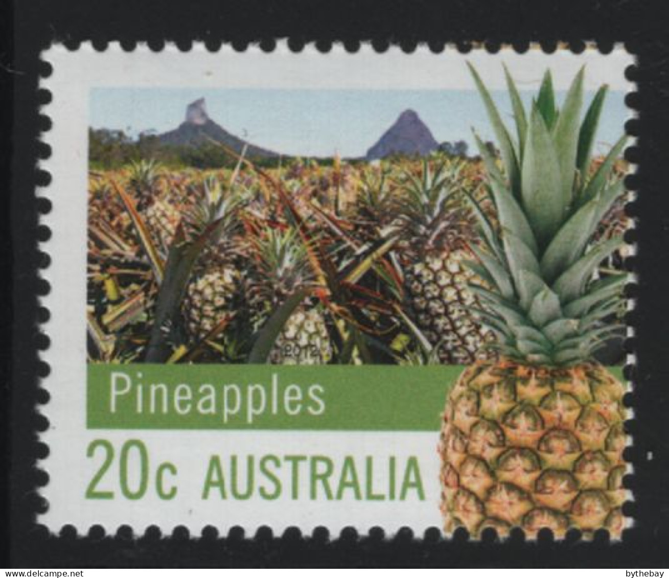 Australia 2012 MNH Sc 3671 20c Pineapples - Mint Stamps