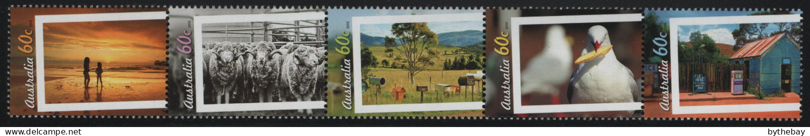 Australia 2012 MNH Sc 3738a 60c Photos Of Everyday Life In Australia Strip - Mint Stamps