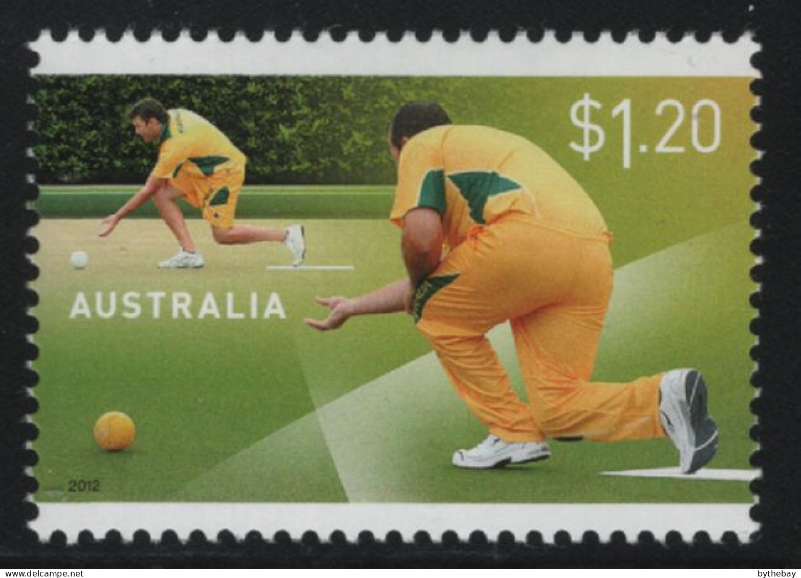 Australia 2012 MNH Sc 3805 $1.20 Male Lawn Bowlers - Mint Stamps