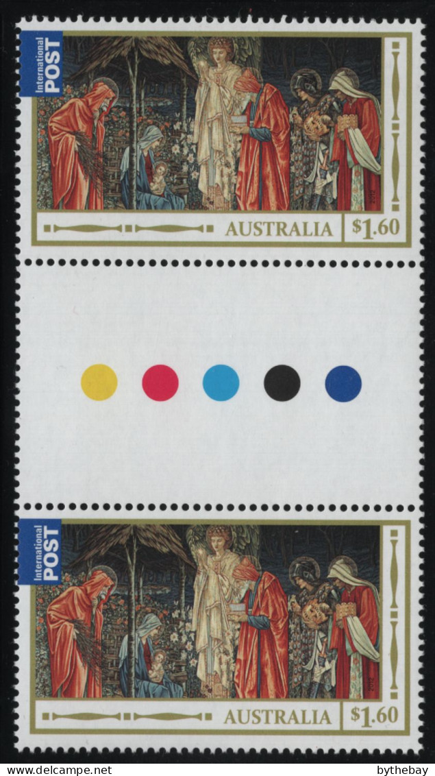 Australia 2012 MNH Sc 3810 $1.60 Adoration Of The Magi Tapestry Christmas Gutter - Mint Stamps