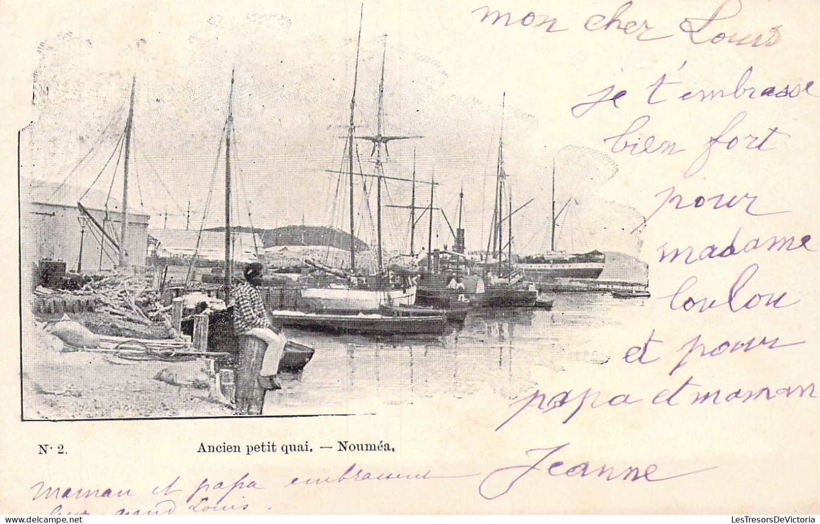 FRANCE - Nouvelle Calédonie - Nouméa - Ancien Petit Quai - Carte Postale Ancienne - Nouvelle Calédonie