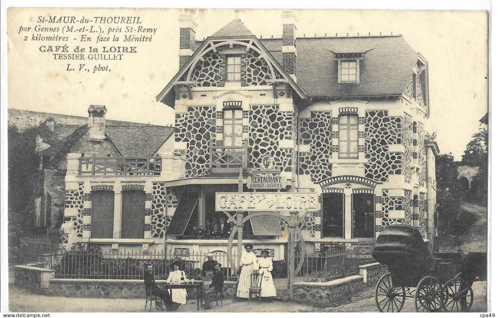 49     ST - MAUR - DU - THOUREIL   CAFE  DE  LA  LOIRE   TESSIER - GUILLET - Andere & Zonder Classificatie