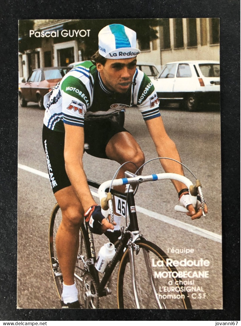 Pascal Guyot - La Redoute Motobecane - 1983 - Carte -  Cyclisme - Ciclismo -wielrennen - Cyclisme