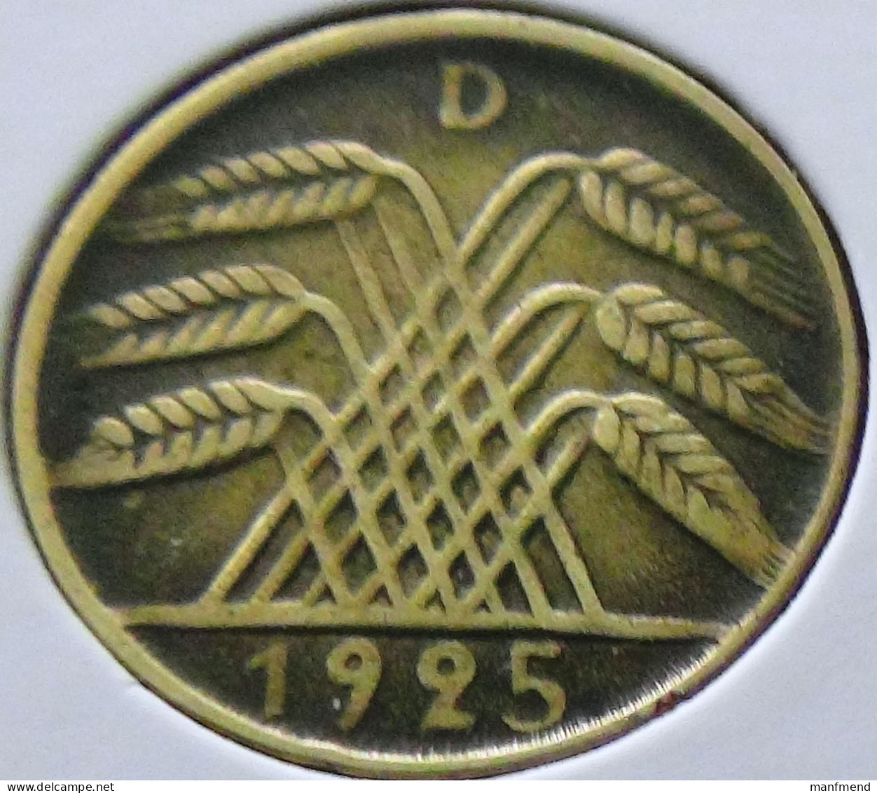 Germany - Weimarer Republik - 1925 - KM 39 - 5 Reichspfennig - Mint D / München - VF - Look Scans - 5 Renten- & 5 Reichspfennig